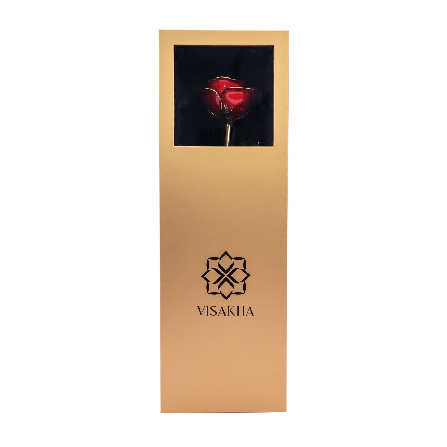 Crimsona, 24K Gold Dipped Natural Rose in Red  – The Heartbeat of Forever